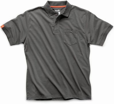 Scruffs T-Shirt Polohemd „Eco Worker“ -Anthrazit