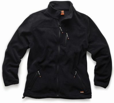 Scruffs Fleecejacke Wasserabweisende Fleecejacke „Worker“ -Schwarz