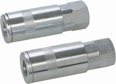 Silverline Druckluftanschluss Bajonett-Druckluftkupplungen, Doppelpckg. 1/4 Zoll BSP