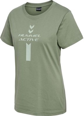 Hummel Damen T-Shirt Hmlactive Graphic Co Tee S/S Woman