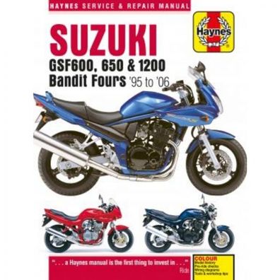 Suzuki GSF600, 650 und 1200 (1995-2006) Reparaturanleitung Haynes