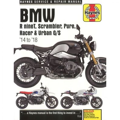 BMW R nineT, Scrambler, Pure, Racer und Urban G/S (14-18) Reparaturanleitung