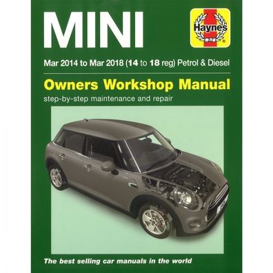 Mini 03.2014-03.2018 Benzin Diesel MK3 One Cooper 3&5D Reparaturanleitung Haynes