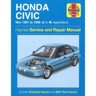 Honda Civic November 1991-1996 Reparaturanleitung Haynes