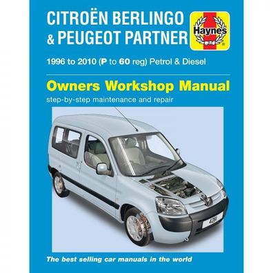 Citroen Berlingo 1996-2010 Diesel Benzin Minivan Van Reparaturanleitung Haynes