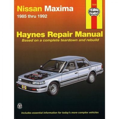 Nissan Maxima 1985-1992 Reparaturanleitung Werkstatthandbuch Haynes