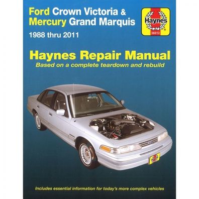 Ford Crown Victoria Mercury Grand Marquis 1988-2011 Reparaturanleitung Haynes