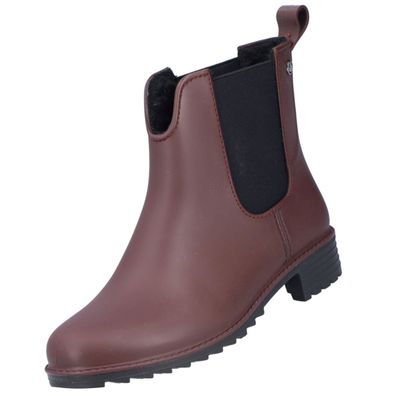 Rieker Damen Gummi Stiefeletten Bordeaux P8260-35