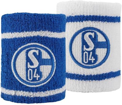 FC Schalke 04 S04 Schweißband 2er-Set Fussball Blau