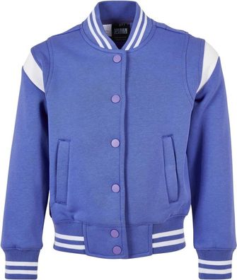 Urban Classics Mädchen Jacke Girls Inset College Sweat Jacket