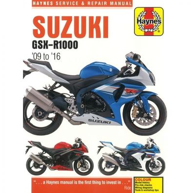 Suzuki Motorrad GSX-R1000 (2009-2016) Reparaturanleitung Haynes