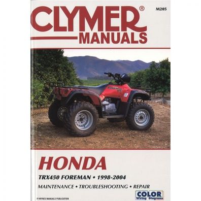 Honda TRX450 Foreman (1998-2004) Quad Reparaturanleitung Clymer