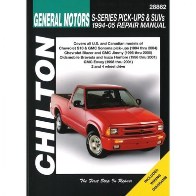 General Motors S-Series Pick-Ups SUV Chevrolet 94-05 Reparaturanleitung Chilton