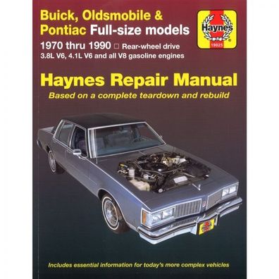 Buick Oldsmobile Pontiac 1970-1990 Reparaturanleitung Werkstatthandbuch Haynes