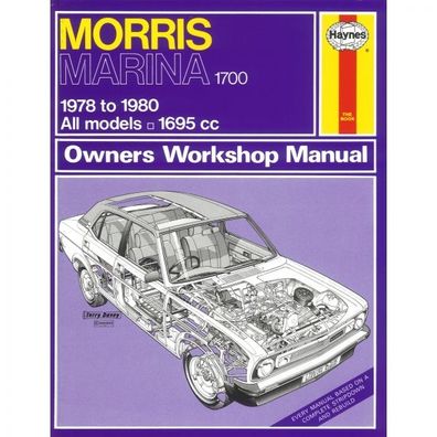 Morris Marina 1700 Alle Modelle 19978-1980 Reparaturanleitung Haynes