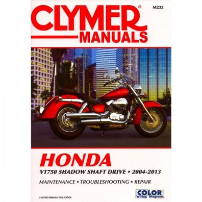 Honda VT750 Shadow Shaft Drive 2004-2013 Repair Manual Reparaturanleitung Clymer