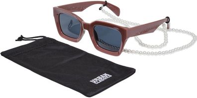 Urban Classics Damen Sunglasses Poros With Chain Terracotta