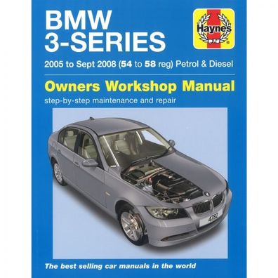 BMW 3er 2005-2008 Benzin Diesel Motor 3-Series Reparaturanleitung Haynes