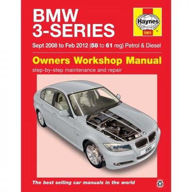 BMW 3er 2008-2012 Benzin Diesel 3-Series Reparaturanleitung Haynes