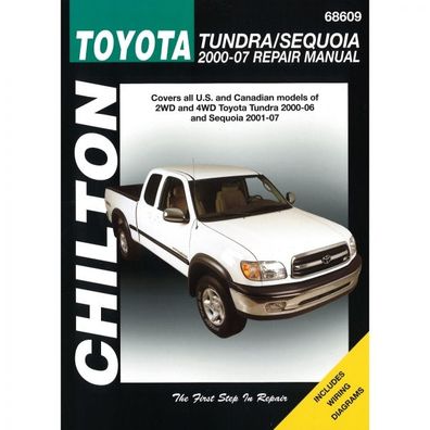 Toyota Tundra Sequoia 2000-2007 USA US Kanda Import Reparaturanleitung Chilton