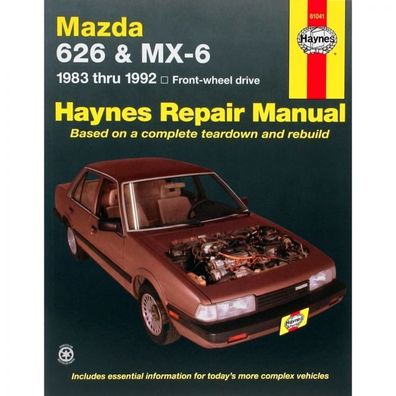 Mazda 626 MX-6 1983-1992 1991/2497/2497cc Coupe Reparaturanleitung Haynes