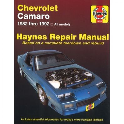 Chevrolet Camaro 1982-1992 Reparaturanleitung Werkstatthandbuch Haynes