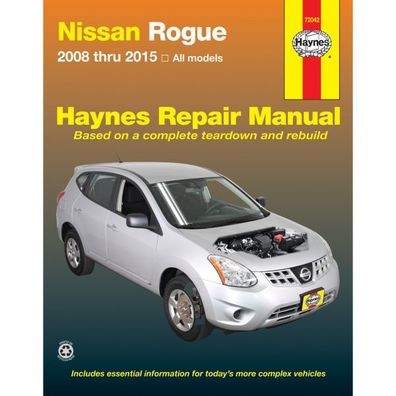 Nissan Rogue/Rogue-Select 2008-2020 Reparaturanleitung Werkstatthandbuch Haynes