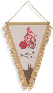 1. FC Köln Retrowimpel mit Goldkette 5050005