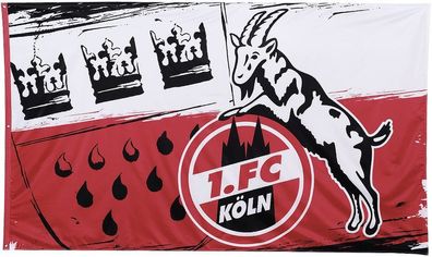 1. FC Köln Hissfahne Wappen (quer) 5040044