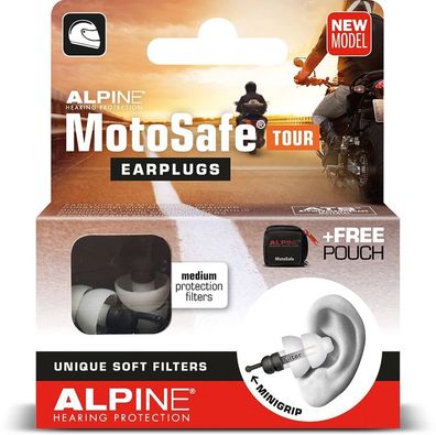 Alpine Gehörschutz Motosafe Earplugs Tour 96110