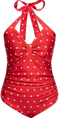 Queen Kerosin Damen Swimsuit Dotted