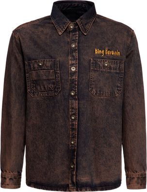 King Kerosin Workwear Denim Hemd "Split The Road" KKI35022