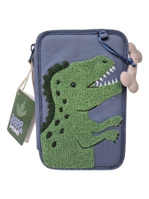 Depesche Etui Federmäppchen Dino World Mini 2-Fach Federtasche Blau Gefüllt