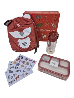 Kindergartenrucksack Rucksack Kinder Brotdose Trinkflasche Sticker Junge Mädchen