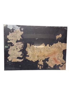 Displate Metall Poster Game of Thrones 32x45cm Matt Westeros Map, Bild ohne Bohr