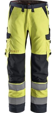 Snickers Workwear ProtecWork High-Vis Arbeitshose mit Beintaschen, Kl. 2 6361