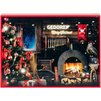 Gedore Adventskalender 2024 R49013033 red 33- tlg. Werkzeug-Adventskalender