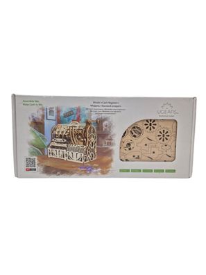 UGEARS Modell Registrierkasse 3D Holz Puzzle Kasse Automat, Modellbausatz