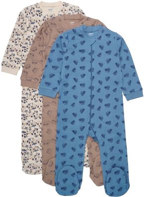 Pippi Babywear Kinder Schlafanzug Nightsuit W/F with Zipper AOP 1370