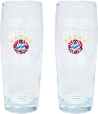 FC Bayern München Halbeglas 2er-Set Erfolge 33212