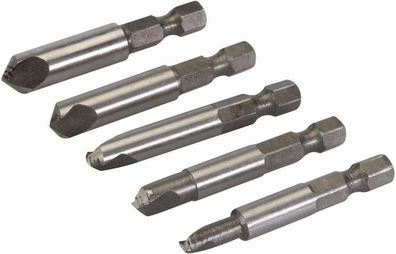 Silverline Schraubzubehör Schraubenausdreher, 5-tlg. Satz 50 mm