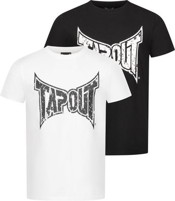 Tapout Amboyn Herren T-Shirt normale Passform Doppelpack