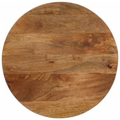 vidaXL Tischplatte Ø 60x2,5 cm Rund Massivholz Mango