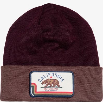 King Kerosin California Motor State Stickmütze Weinrot