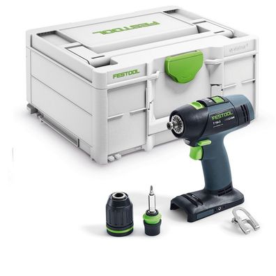 Festool Akku Bohrschrauber T 18 + 3-Basic im Systainer SYS3 M 187 576448