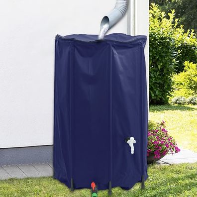 vidaXL Wassertank mit Wasserhahn Faltbar 500 L PVC