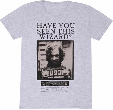 Harry Potter - Sirius Black Poster (Unisex Heather Grey T-Shirt) T-Shirt