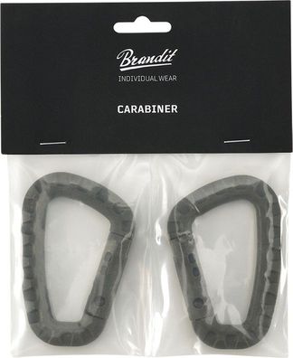 Brandit Herren Befestigung Carabiner 2 Pack Olive