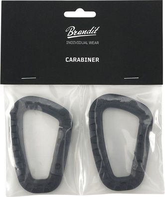 Brandit Herren Befestigung Carabiner 2 Pack Black