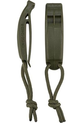 Brandit Herren Signalpfeiffe Signal Whistle Molle 2 Pack Olive